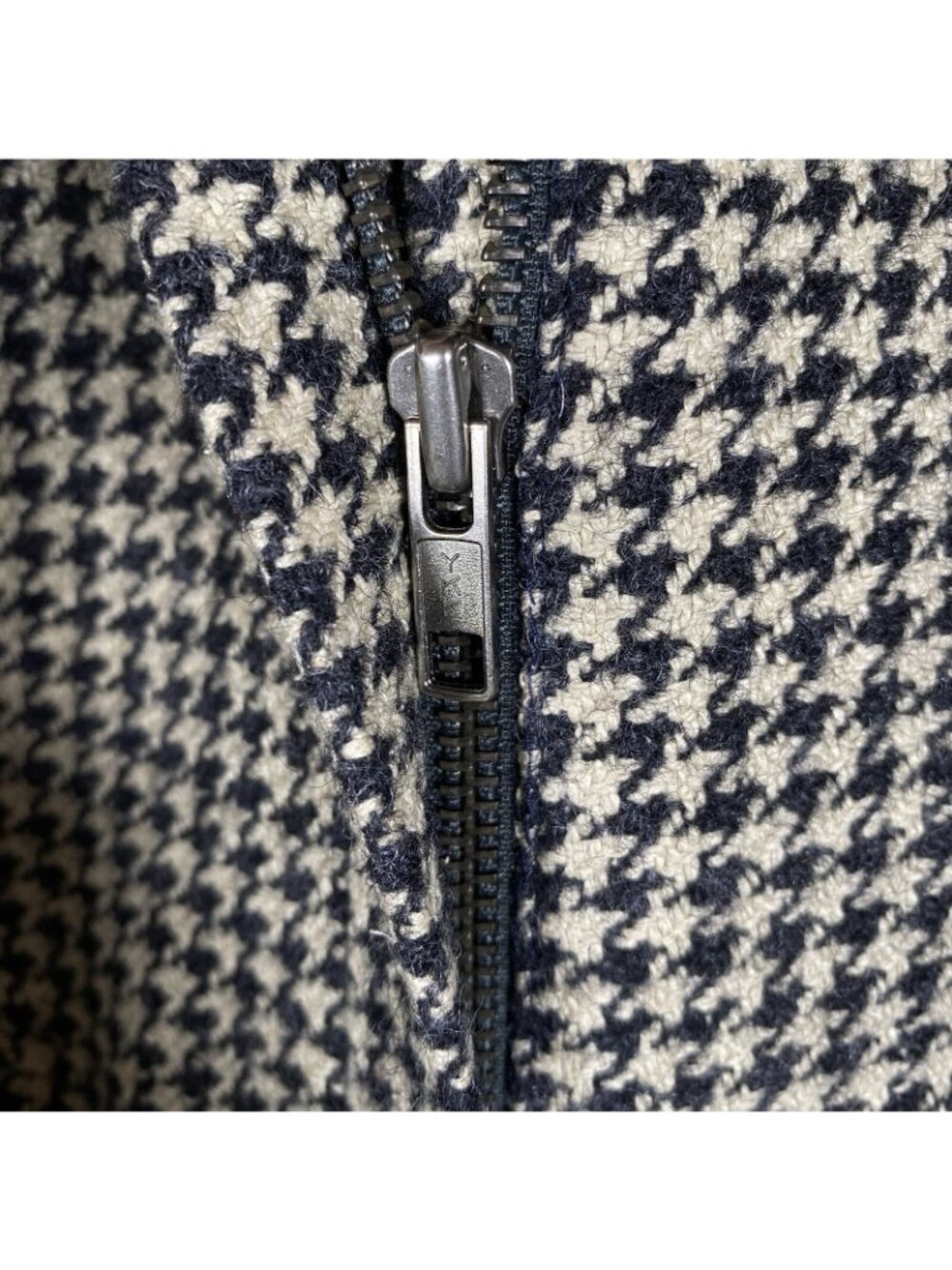 Lauren Ralph Lauren Jacket Women 6P Houndstooth Tweed Equestrian Horse Silk Wool - Picture 10 of 16
